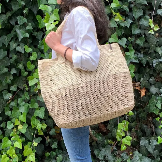 Handwoven Sisal Sustainable Fiber Tote Bag