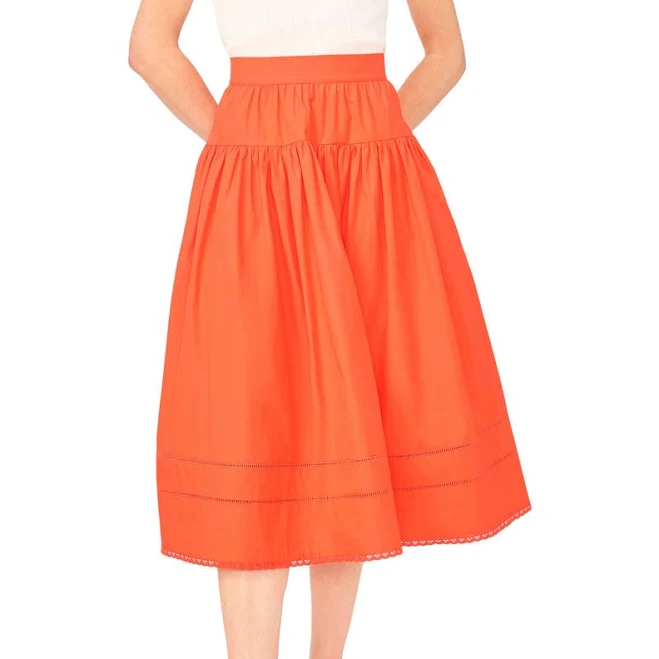 Ted Baker Erin Tiered Cotton Midi Skirt