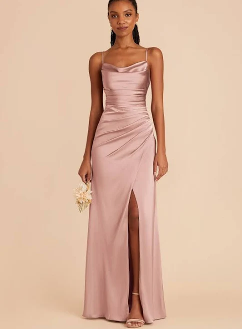 English Rose Matte Satin Bridesmaid Dress