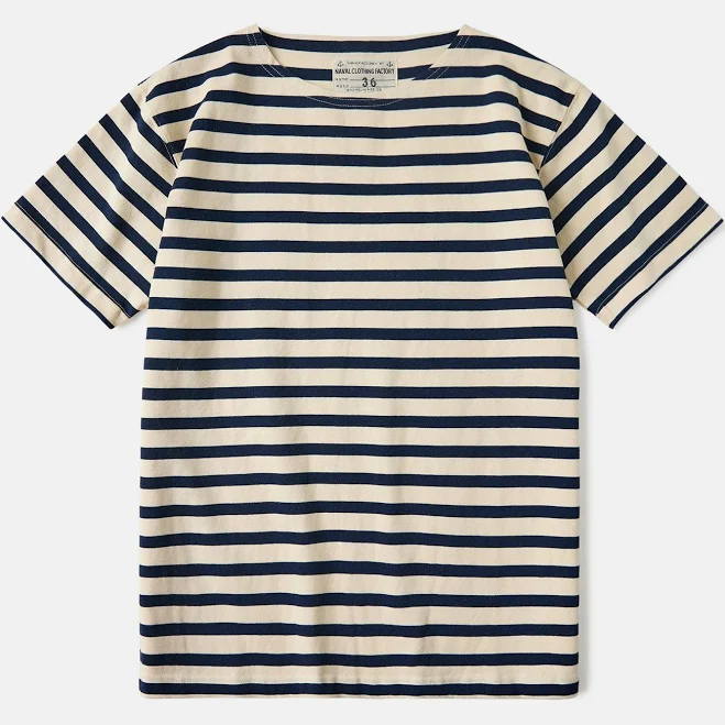 French Sailor Boat Neck Breton Stripe T-Shirt