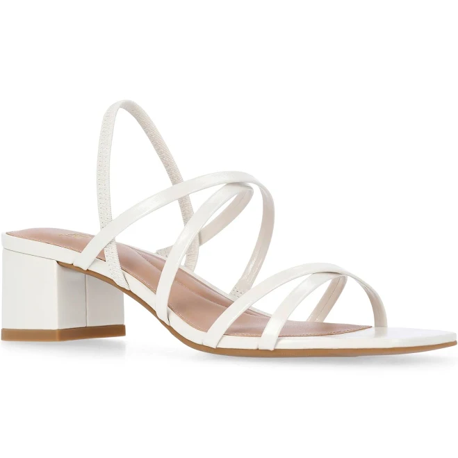 Time and Tru Women's Strappy Block Heel Sandals