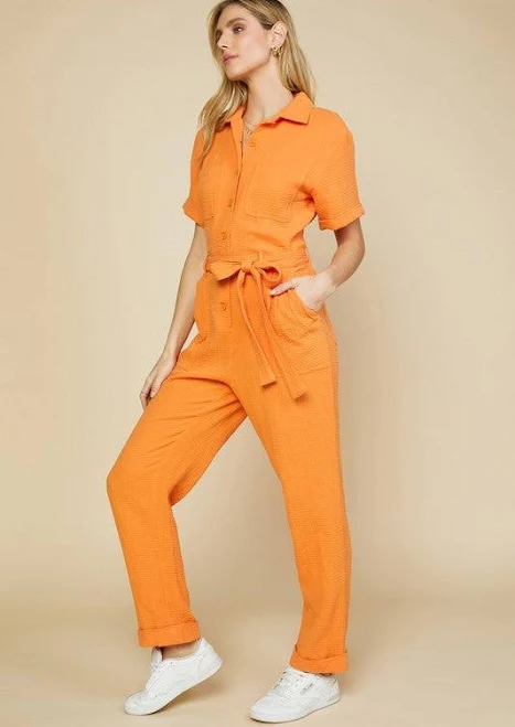 Emerald green satin-back crepe wide-leg jumpsuit with a cowl neck and sleeveless design