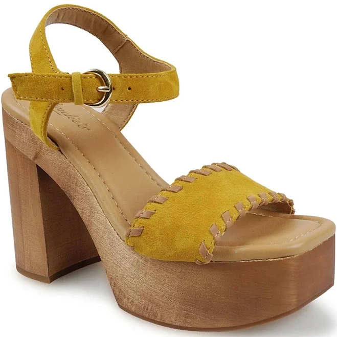Candie's Michell Platform Suede Sandals
