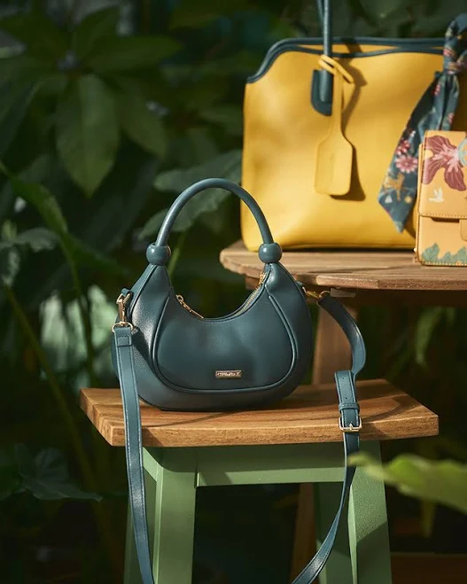 Lost in Paradise Venice Crescent Handbag