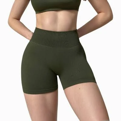Anna-Kaci Women's High Waist Compression Biker Shorts