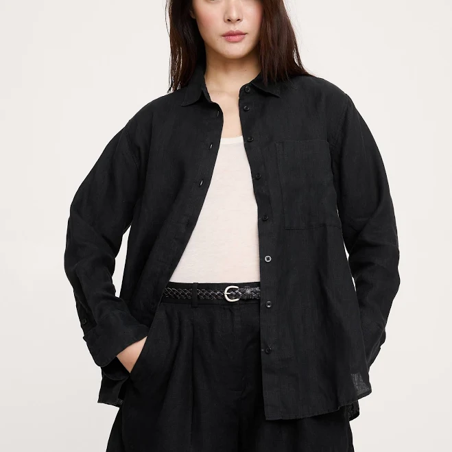 Banana Republic Women's Oversized Linen Shirt