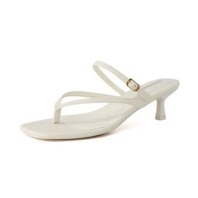 Cushionaire Women's Madrid Strappy Kitten Heel Sandals with Memory Foam