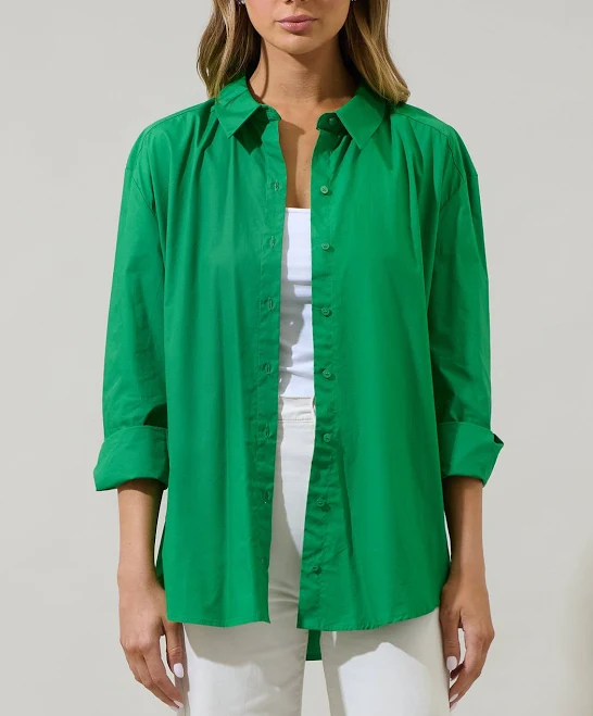 Sugarlips Dream State Oversized Button Down Shirt