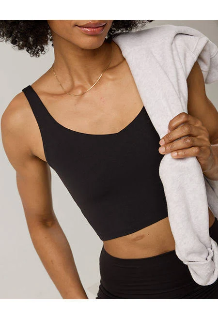 Aerie Real Me Low Key Longline Sports Bra