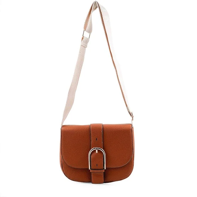 Closeout Loume Faux Leather Saddle Crossbody Bag