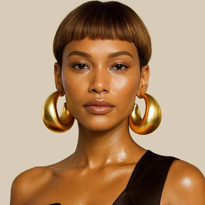 Bohemian African Bold Oversized Hoop Earrings