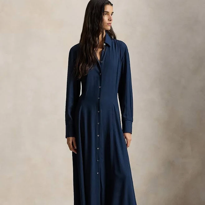 Ralph Lauren Women's Self-Tie Twill Shirtdress