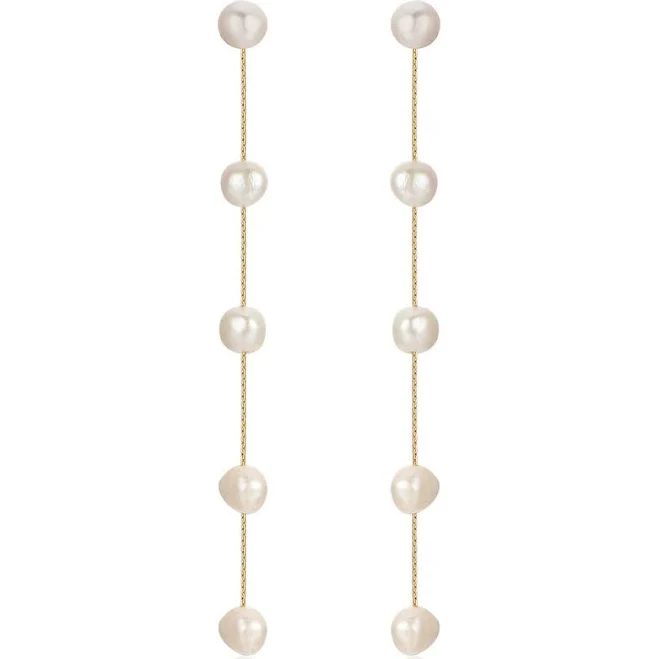 Ettika Pearl Drop Earrings