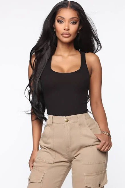 Fashion Nova Plus Size Racerback Bodysuit