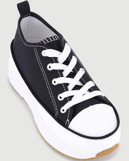 Women's Chunky Platform Canvas Sneakers