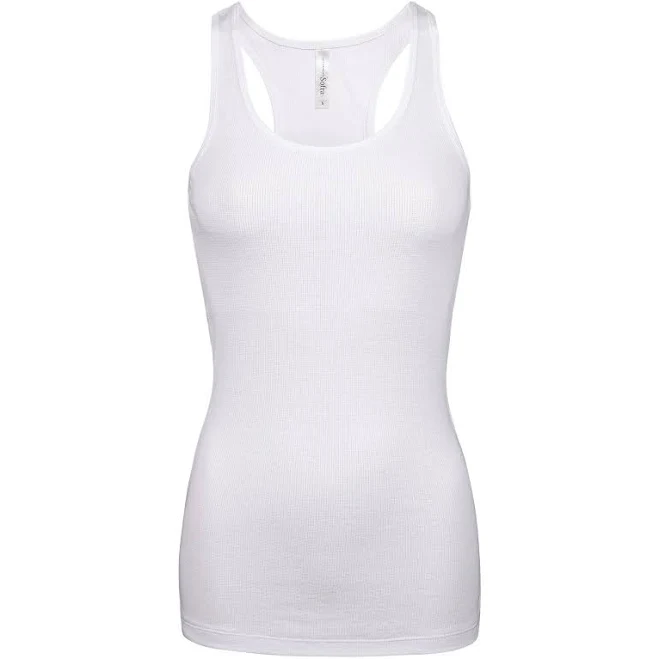 Sofra Ribbed Racerback Tank Shirt