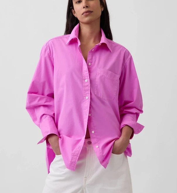 Gap Women's Organic Cotton Poplin Shirt