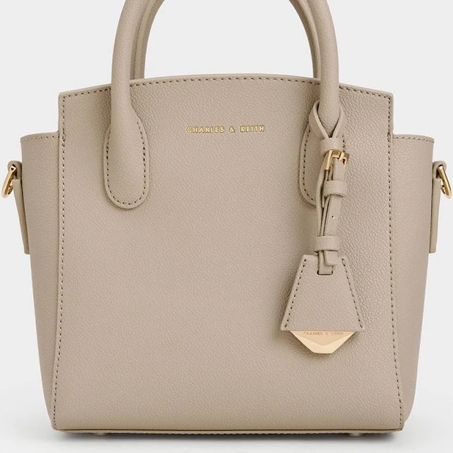 Charles & Keith Harper Structured Top Handle Bag
