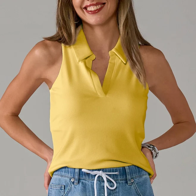 Boston Proper Corydalis So Essential Polo Neck Knit Top