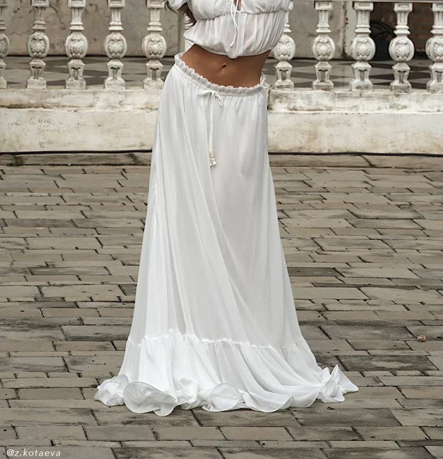 Carlie Chiffon Maxi Skirt