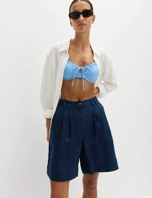 Marks & Spencer Pure Linen High Waisted Shorts