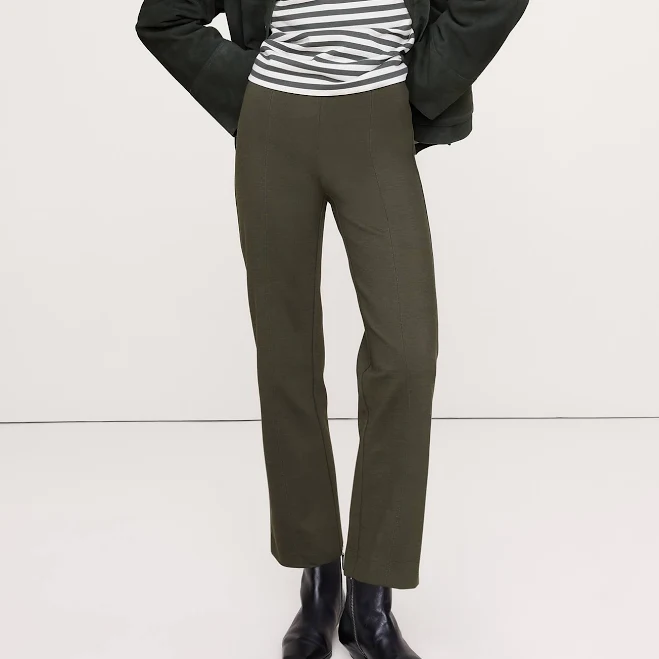 Banana Republic Women's Straight Everywhere Ponte Ankle Pants