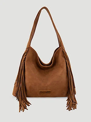 Wrangler Boho Fringe Suede Bag