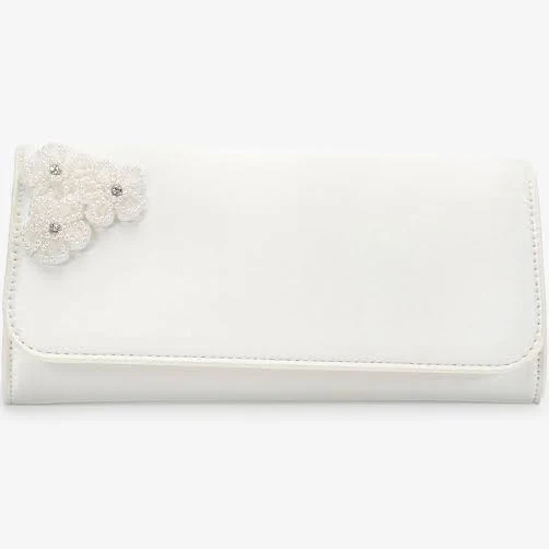 Satin Clutch with Rhinestones