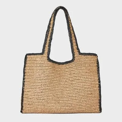A New Day Straw Tote Bag