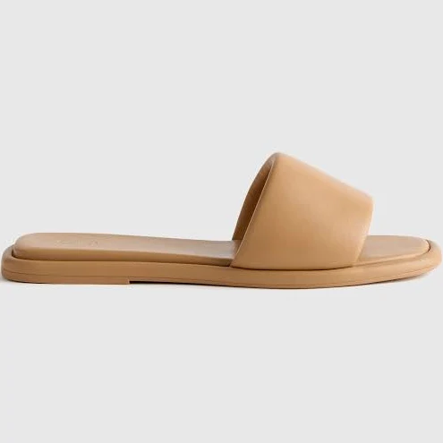 Quince Women's Italian Leather Slide Sandal