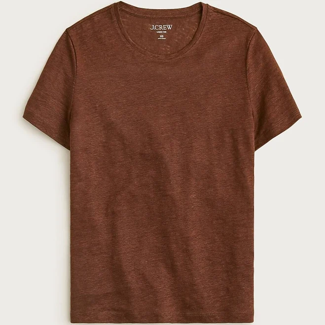 J.Crew Women's New Relaxed Linen T-Shirt