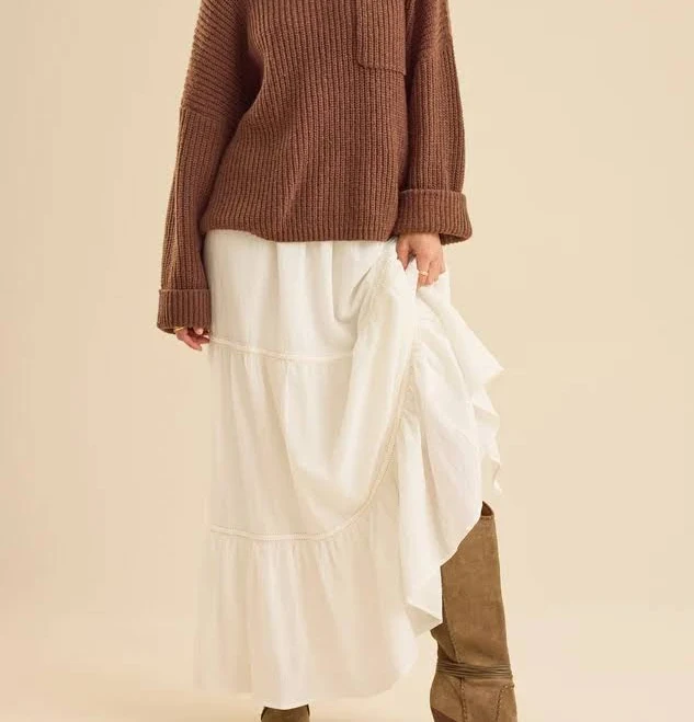 Altar'd State Maisyn Tiered Maxi Skirt