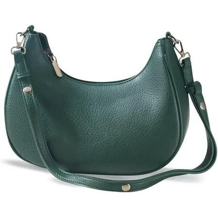 Sagefinds Women's Vegan Leather Hobo Bag with Interior Pockets