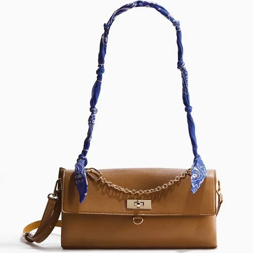 H&M Ladies Scarf-Detail Crossbody Bag