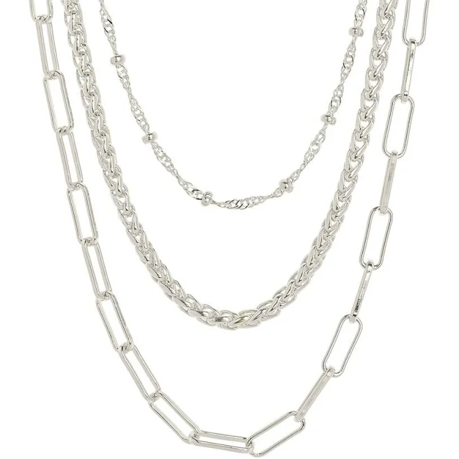 Sterling Forever Parisa Layered Chain Necklace