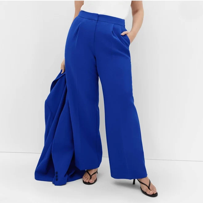 City Chic Women's Alexis High-Waist Wide-Leg Pants