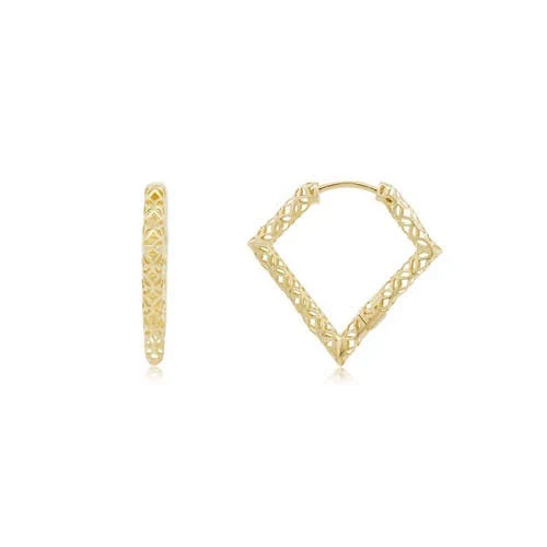 Geometric Gold Hoop Earrings
