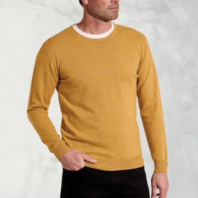 Brook Taverner Devon Cotton Merino Crew Neck Sweater