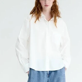 H&M Ladies Oversized Poplin Shirt