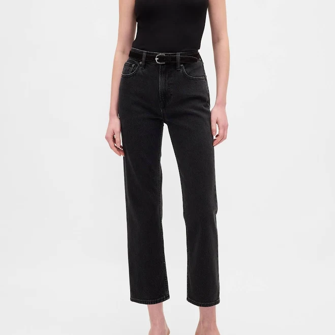 Gap Women's High Rise ’90s Slim Straight Crop Jeans