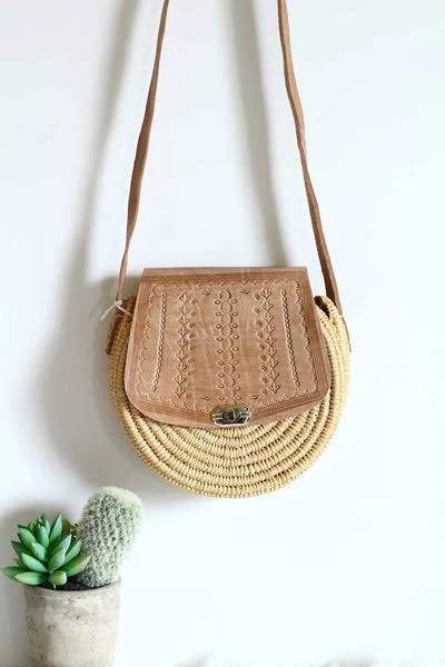 Raffia Crossbody
