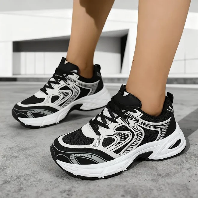 Women's Chunky Sole Mesh Sneakers