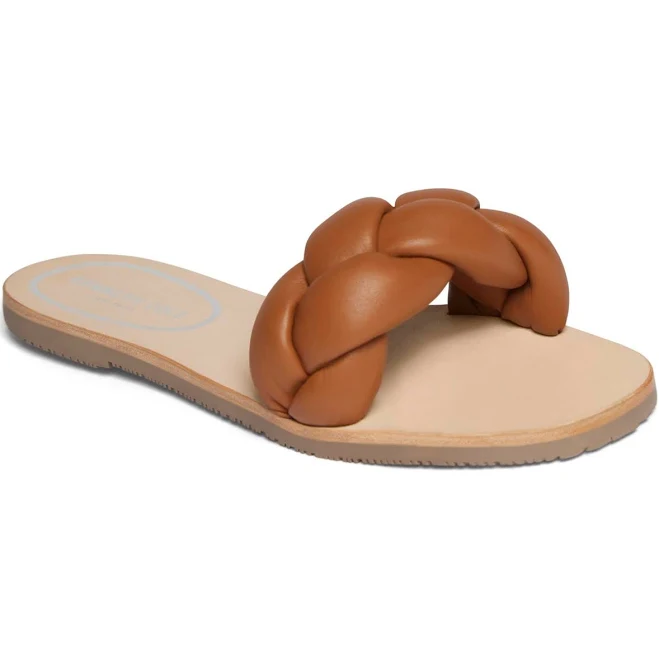 Kenneth Cole Women's Nellie Braid Leather Slide Sandals
