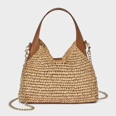 Universal Thread Straw Mini Slouchy Shoulder Bag