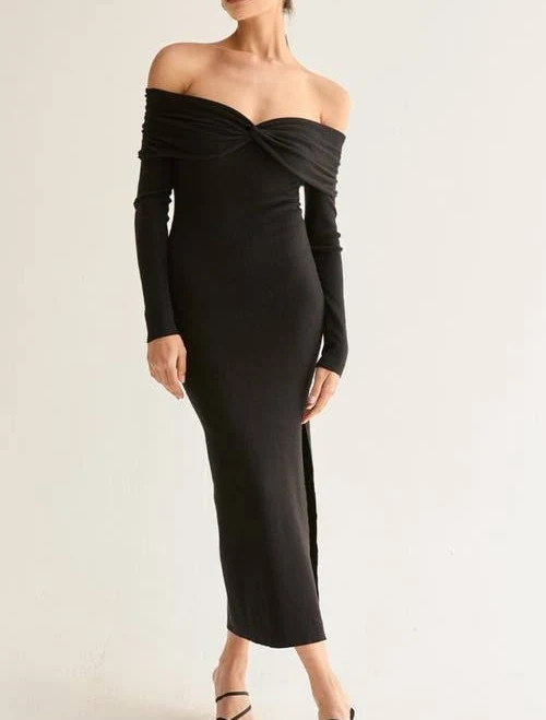 Crescent Women's Ember Off Shoulder Sweater Dress