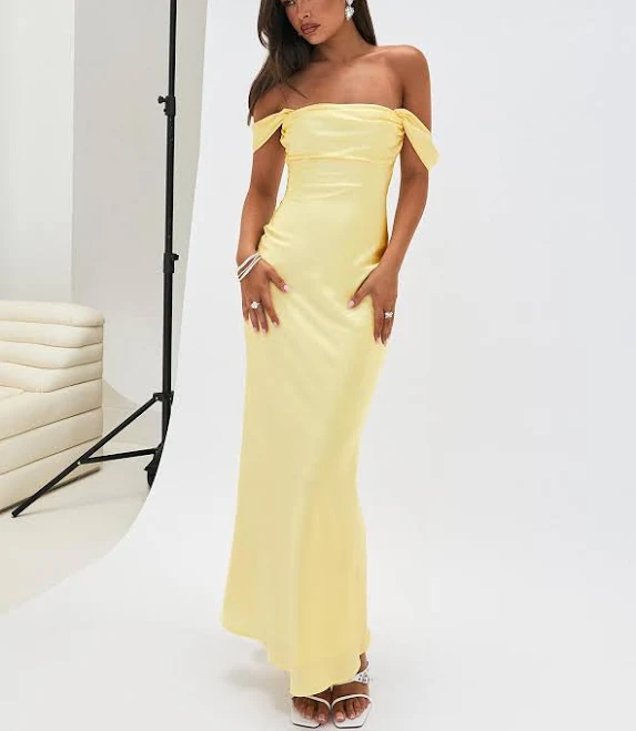 Princess Polly Off The Shoulder Azura Maxi Dress