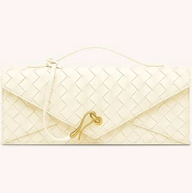 Celeste Woven Textured Envelope Top Handle Bag