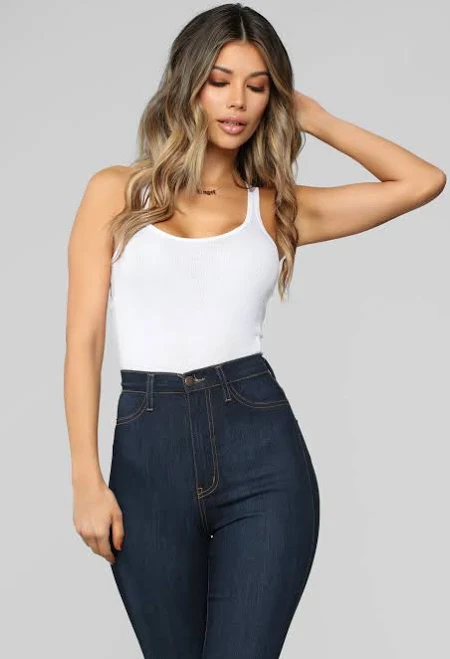 Fashion Nova Racerback Sleeveless Bodysuit