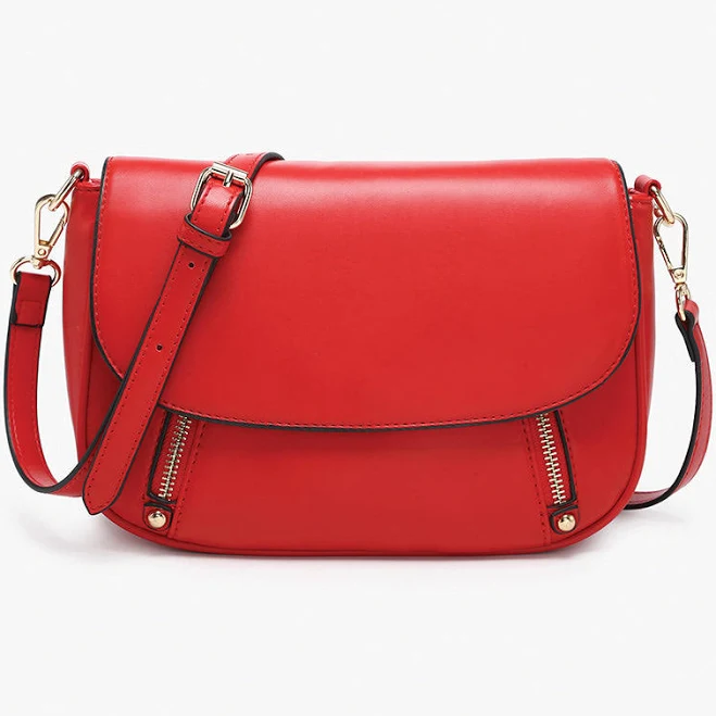 Lindsay Vegan Dual Zip Crossbody
