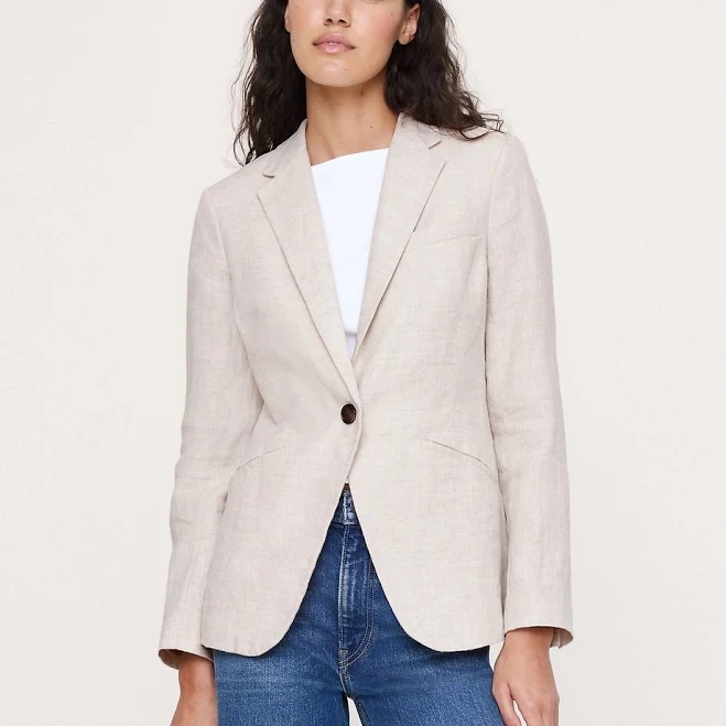 Banana Republic Women's Slim Linen Blazer